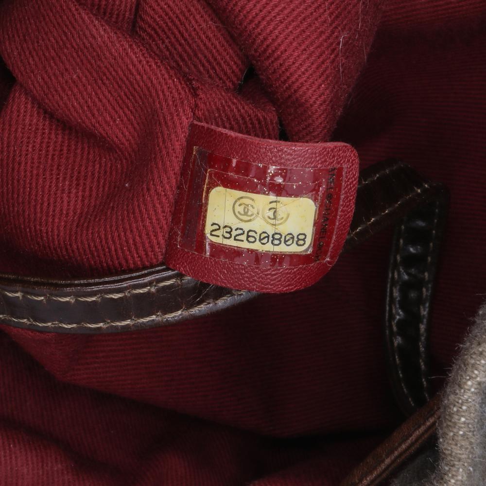 Green Denim Chanel Backpack