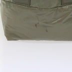 Green Fabric Chanel Tote