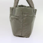 Green Fabric Chanel Tote