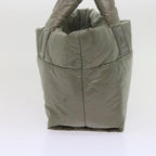 Green Fabric Chanel Tote