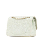 Green Fabric Chanel Flap Bag