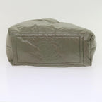 Green Fabric Chanel Tote