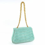 Green Fabric Chanel Shoulder Bag