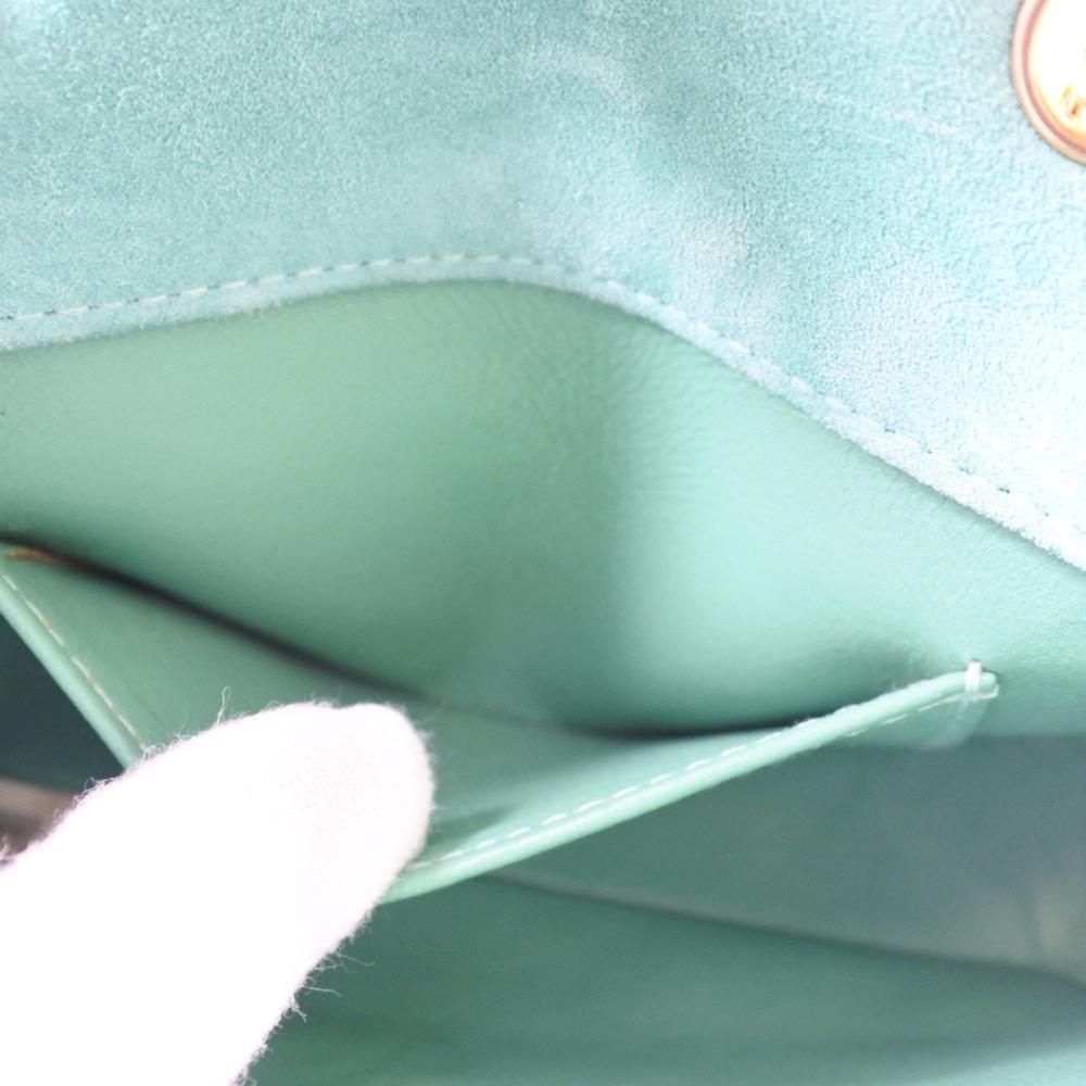 Green Fabric Chanel Shoulder Bag