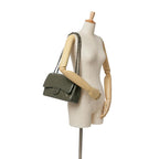 Green Leather Chanel Flap Bag