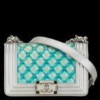 Green Leather Chanel Crossbody Bag