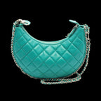 Green Leather Chanel Shoulder Bag
