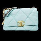 Green Leather Chanel Crossbody Bag