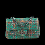 Green Leather Chanel Shoulder Bag