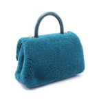 Green Leather Chanel Flap Bag