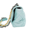 Green Leather Chanel Crossbody Bag