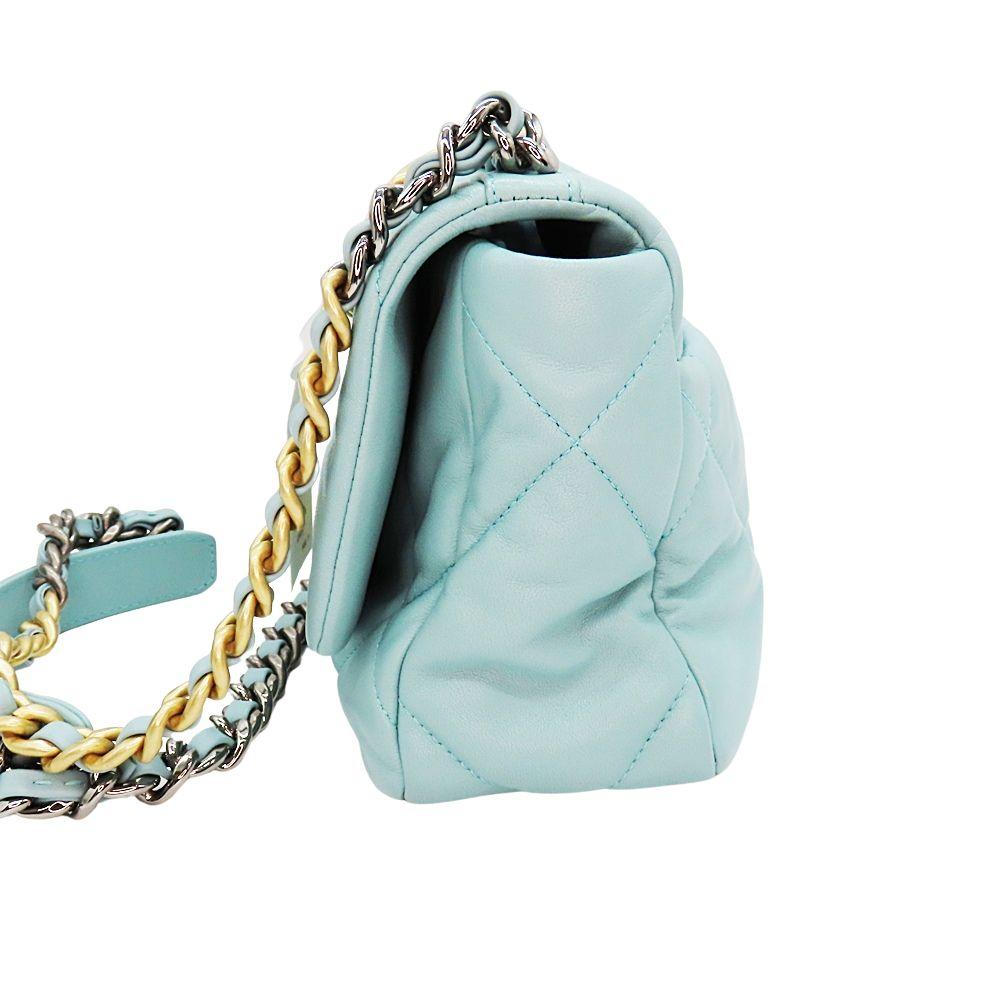 Green Leather Chanel Crossbody Bag