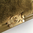 Green Leather Chanel Flap Bag