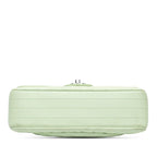 Green Leather Chanel Flap Bag