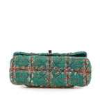 Green Leather Chanel Shoulder Bag