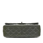 Green Leather Chanel Flap Bag