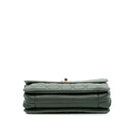 Green Leather Chanel Flap Bag