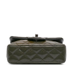 Green Leather Chanel Flap Bag