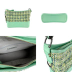 Green Leather Chanel Shoulder Bag
