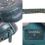 Green Leather Chanel Shoulder Bag