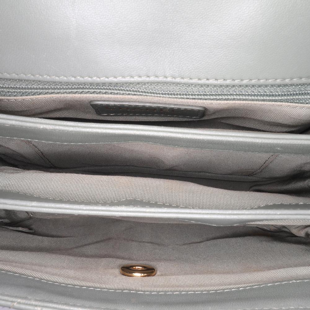 Green Leather Chanel Flap Bag