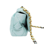 Green Leather Chanel Crossbody Bag