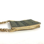Green Leather Chanel Shoulder Bag