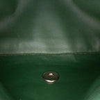 Green Leather Chanel Flap Bag