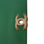 Green Leather Chanel Flap Bag