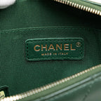 Green Leather Chanel Crossbody Bag