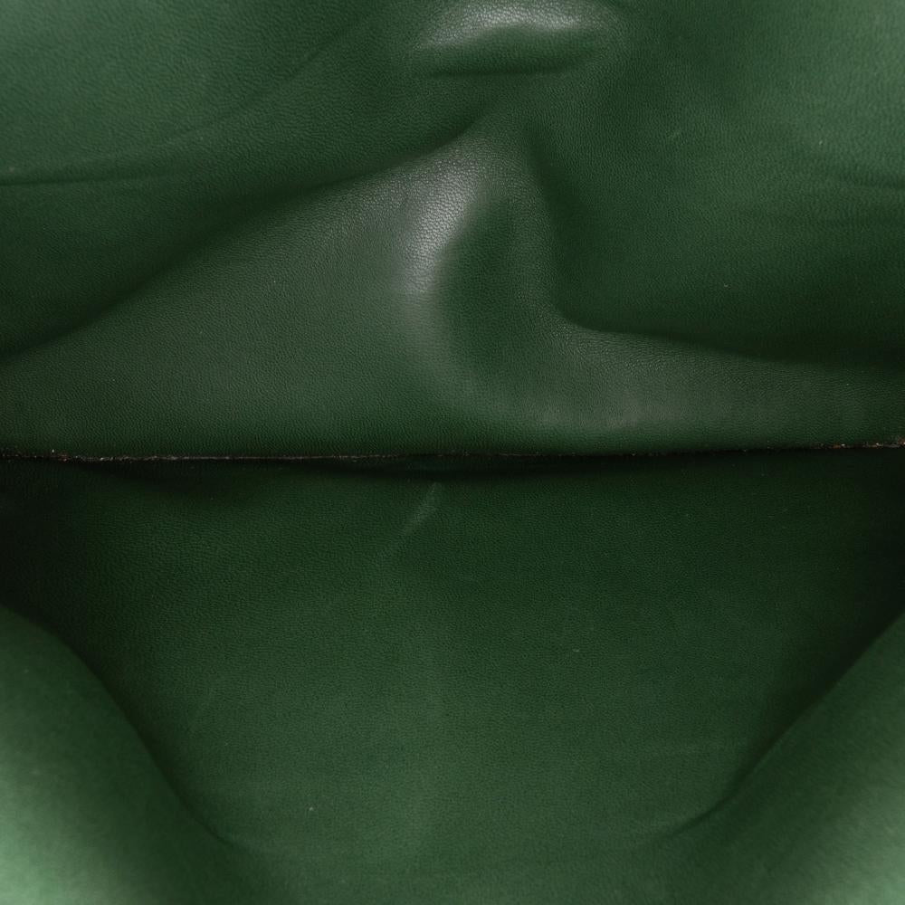 Green Leather Chanel Flap Bag