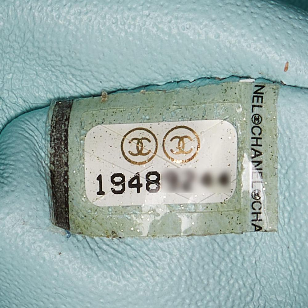 Green Leather Chanel Flap Bag