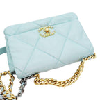 Green Leather Chanel Crossbody Bag