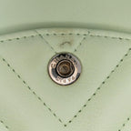 Green Leather Chanel Flap Bag