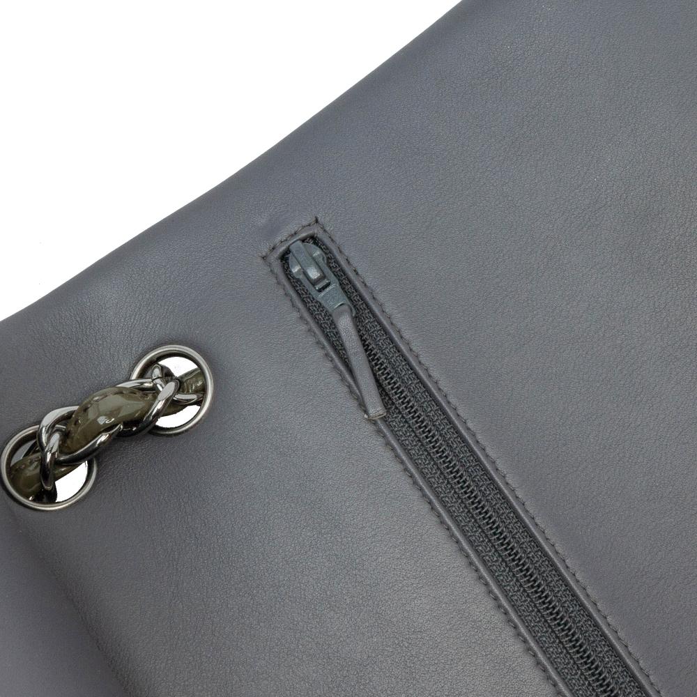 Green Leather Chanel Flap Bag