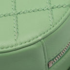 Green Leather Chanel Crossbody Bag