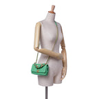 Green Leather Chanel Flap Bag