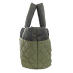 Green Nylon Chanel Tote