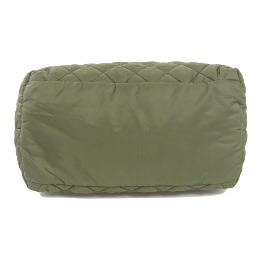 Green Nylon Chanel Tote