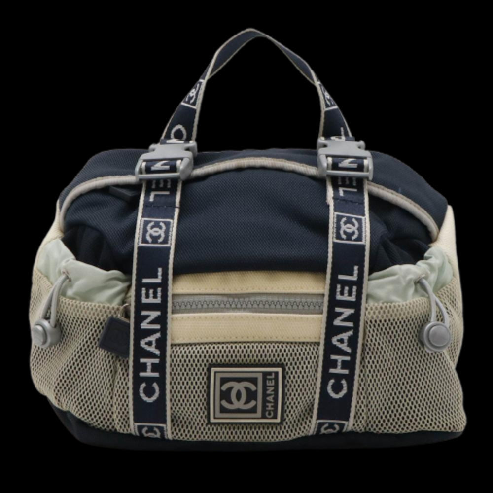 Grey Canvas Chanel Belt Bag