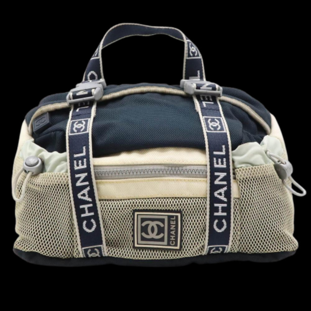 Grey Canvas Chanel Belt Bag