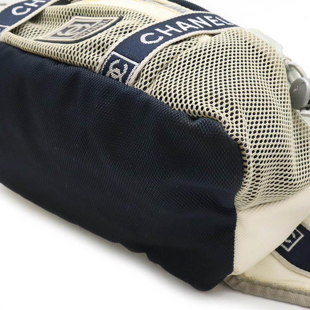 Grey Canvas Chanel Belt Bag