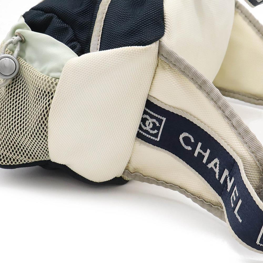 Grey Canvas Chanel Belt Bag