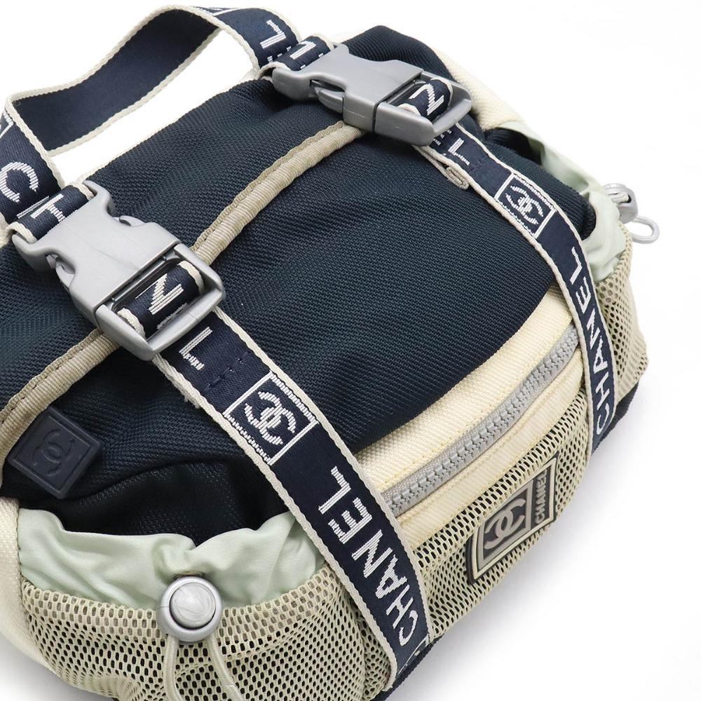 Grey Canvas Chanel Belt Bag