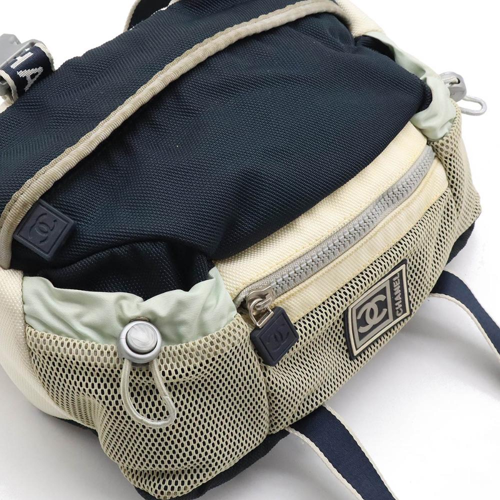 Grey Canvas Chanel Belt Bag