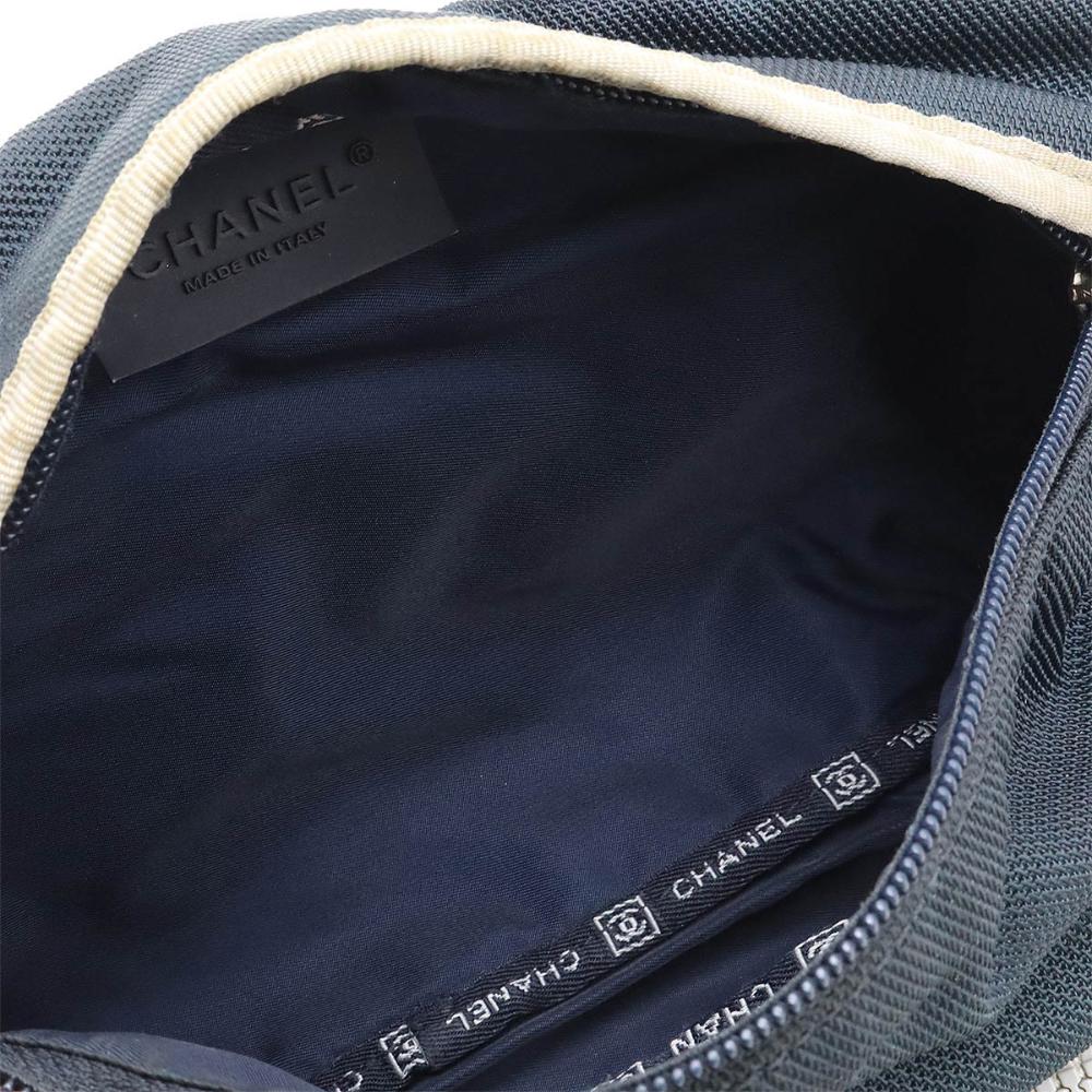 Grey Canvas Chanel Belt Bag