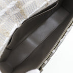 Grey Canvas Chanel Flap Bag