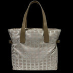 Grey Canvas Chanel Tote