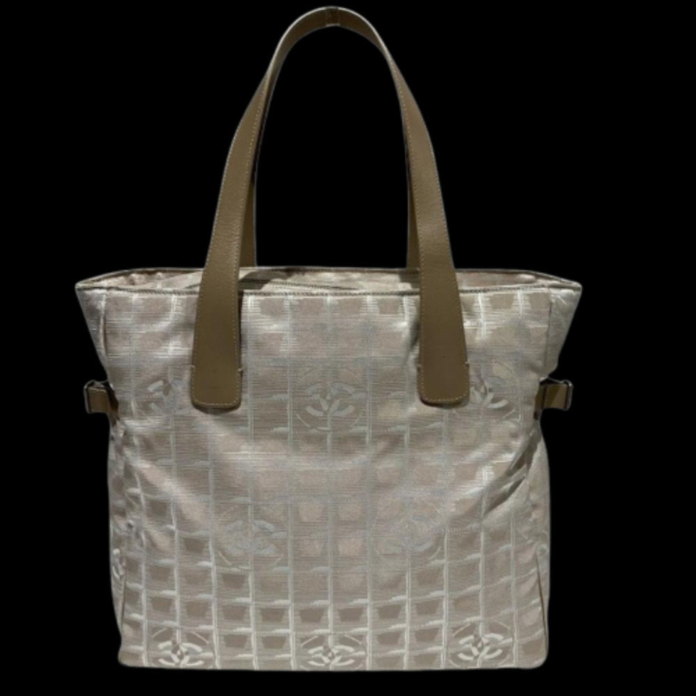 Grey Canvas Chanel Tote
