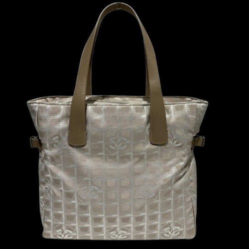 Grey Canvas Chanel Tote
